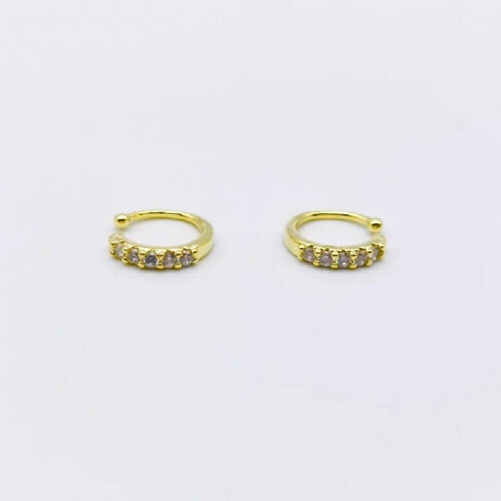 C Shape Clip Earrings For Women Girls Jewelry Copper Plated No Piercing Ear Cuffs Wedding Accessories