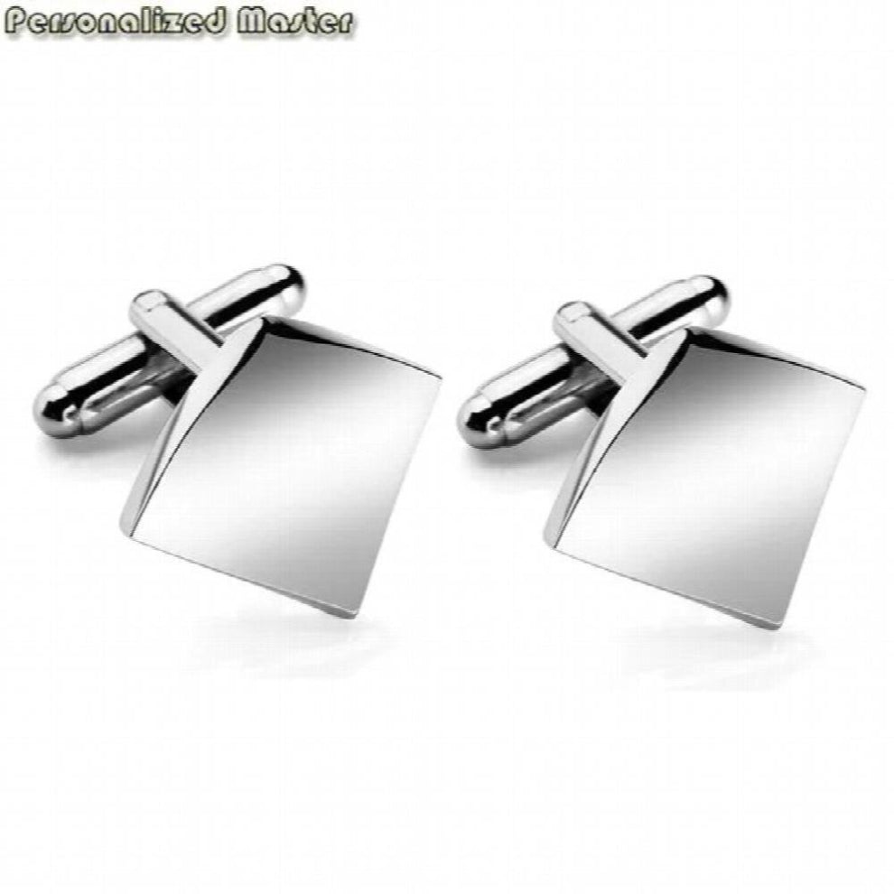 Personalized Master Cufflinks Stainless Steel Classic Tuxedo Shirt Cufflinks for Men Wedding Business Shirts Gift