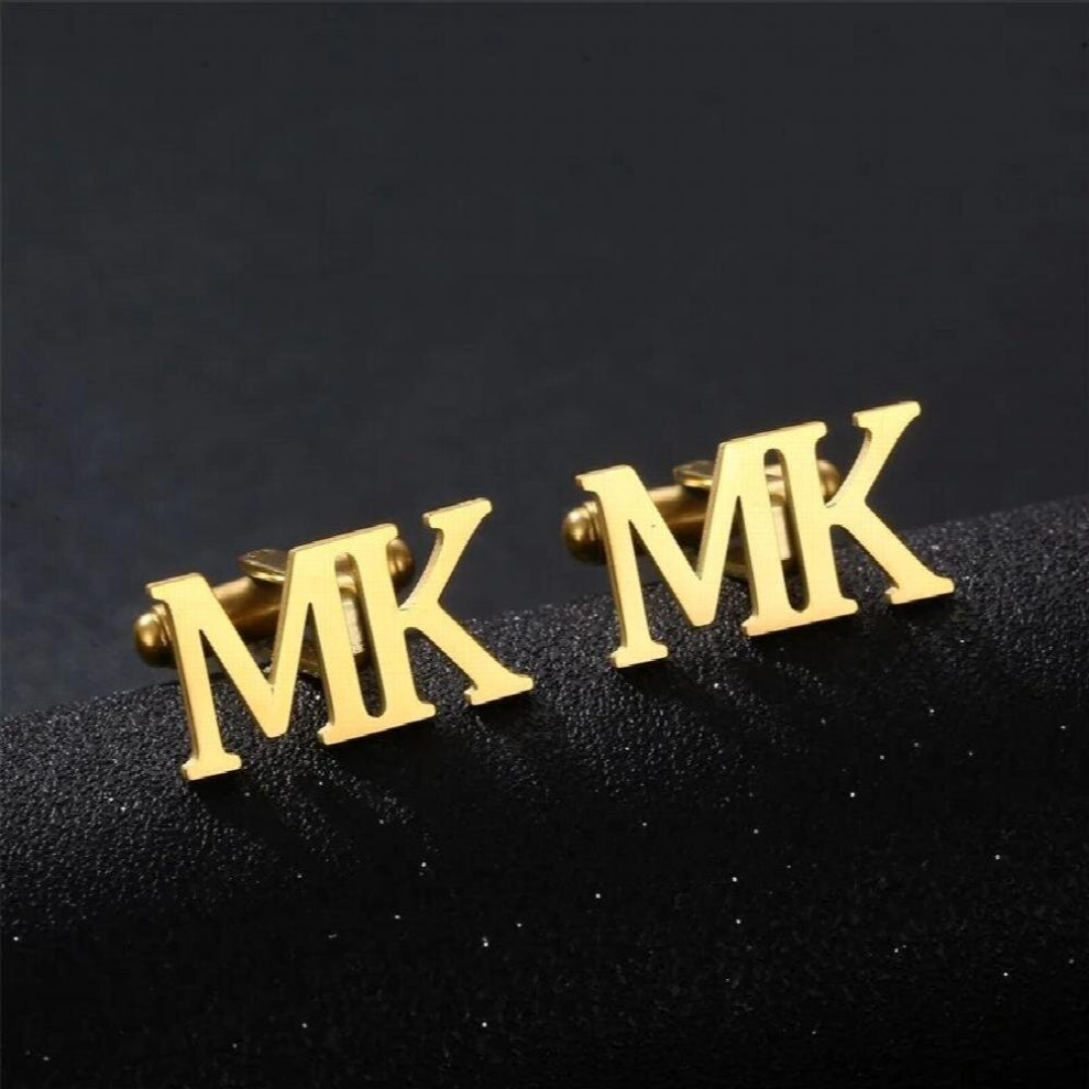 Personalized Stainless Steel Name Cufflinks for Men Cufflinks Wedding Groomsmen Party Jewelry Gift