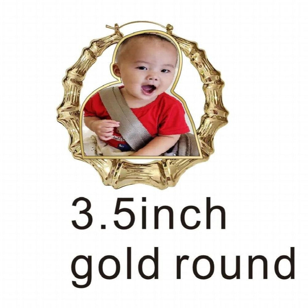 bomb C2 photograph picture figure bamboo hoops Earrings Personalized acrylic laser DIY Jewelry