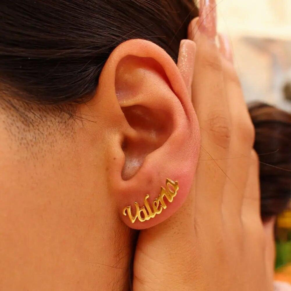 Personalized Name Stud Earrings|Custom Name Earrings|Stud Earrings|Pair of Earrings|Christmas Gift|Gift For Kids|Bridemaids Gift