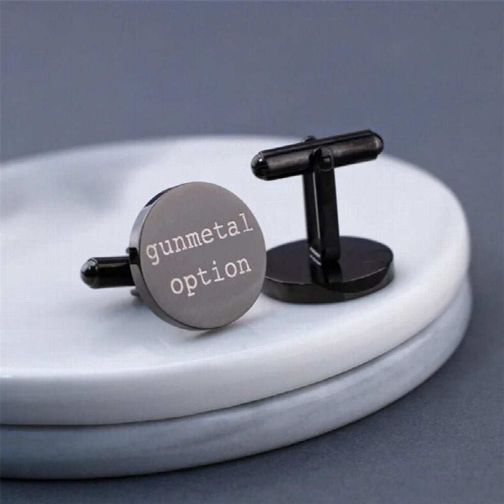 Viksword Personalised Engraved Name Cufflinks For Men Stainless Steel Round Advanced Cufflink Shirt Cufflinks Jewelry