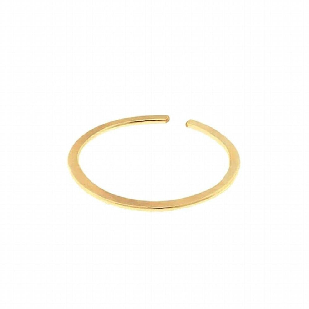 925 Sterling Silver Plain Ring Female Minimalist Personality Glossy All Matching Open Rings Jewerly