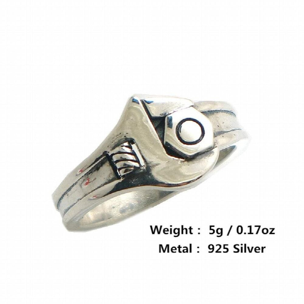 S925 Silver Rider Biker Spanner Ring