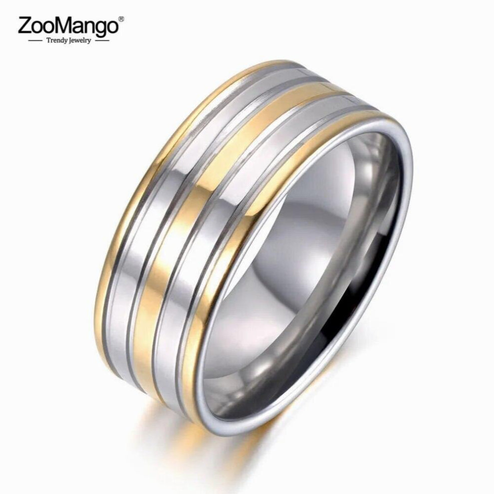 Stainless Steel Rings For Women Men Minimalist Wind Glossy Anniversary Wedding Ring Jewelry Anneau ZR19044