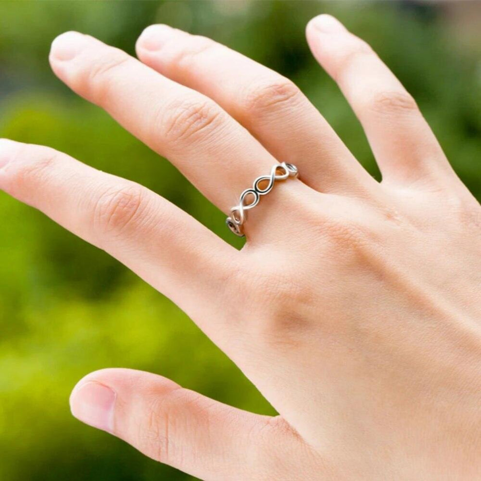 Eif Dock Infinity Ring Endless Love Symbol Wedding Rings Jewelry For Women