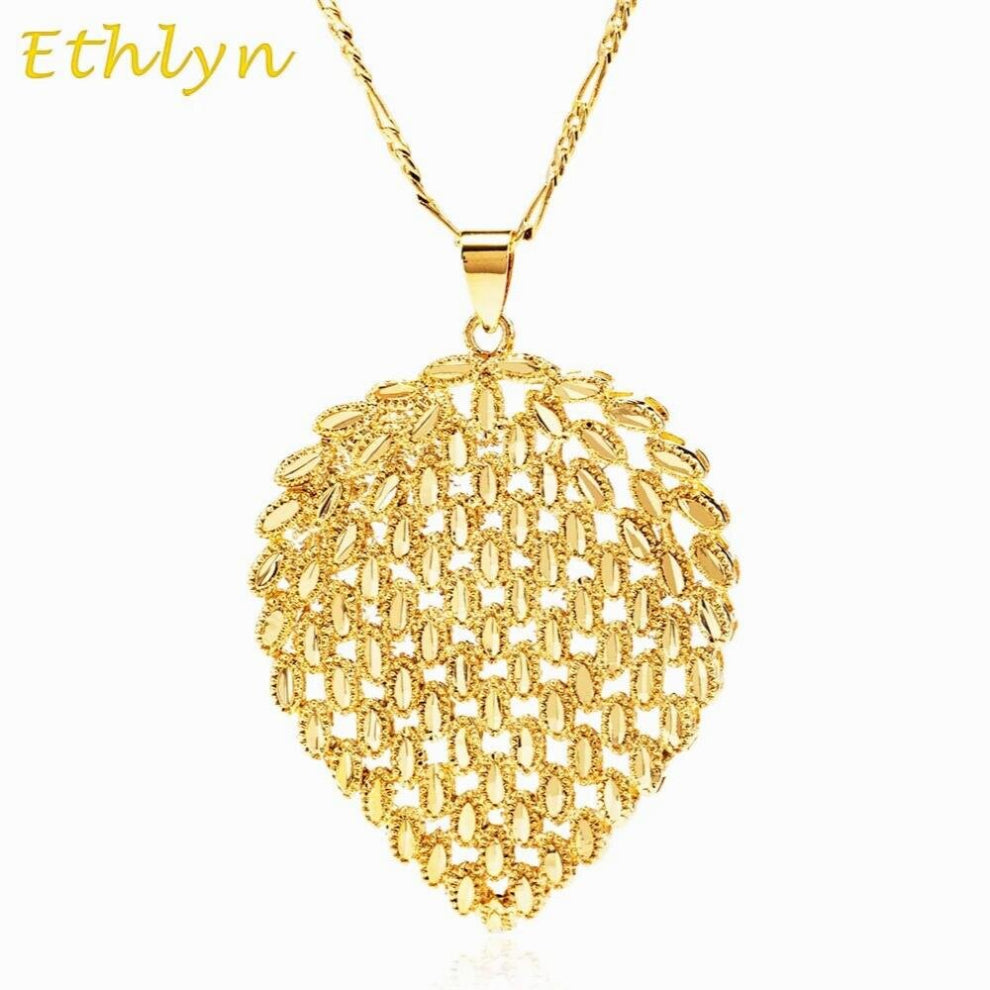 hollow African Necklaces&pendants Classic Slide leaves pendant Jewelry Women wedding accessories P088