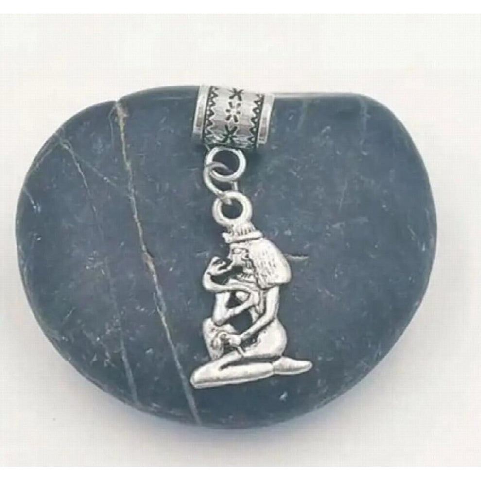 Vintage Metal Witch Broom Girl Charms Pendant DIY Jewelry Accessories Decorative Bracelet Necklace 30pcs-lot