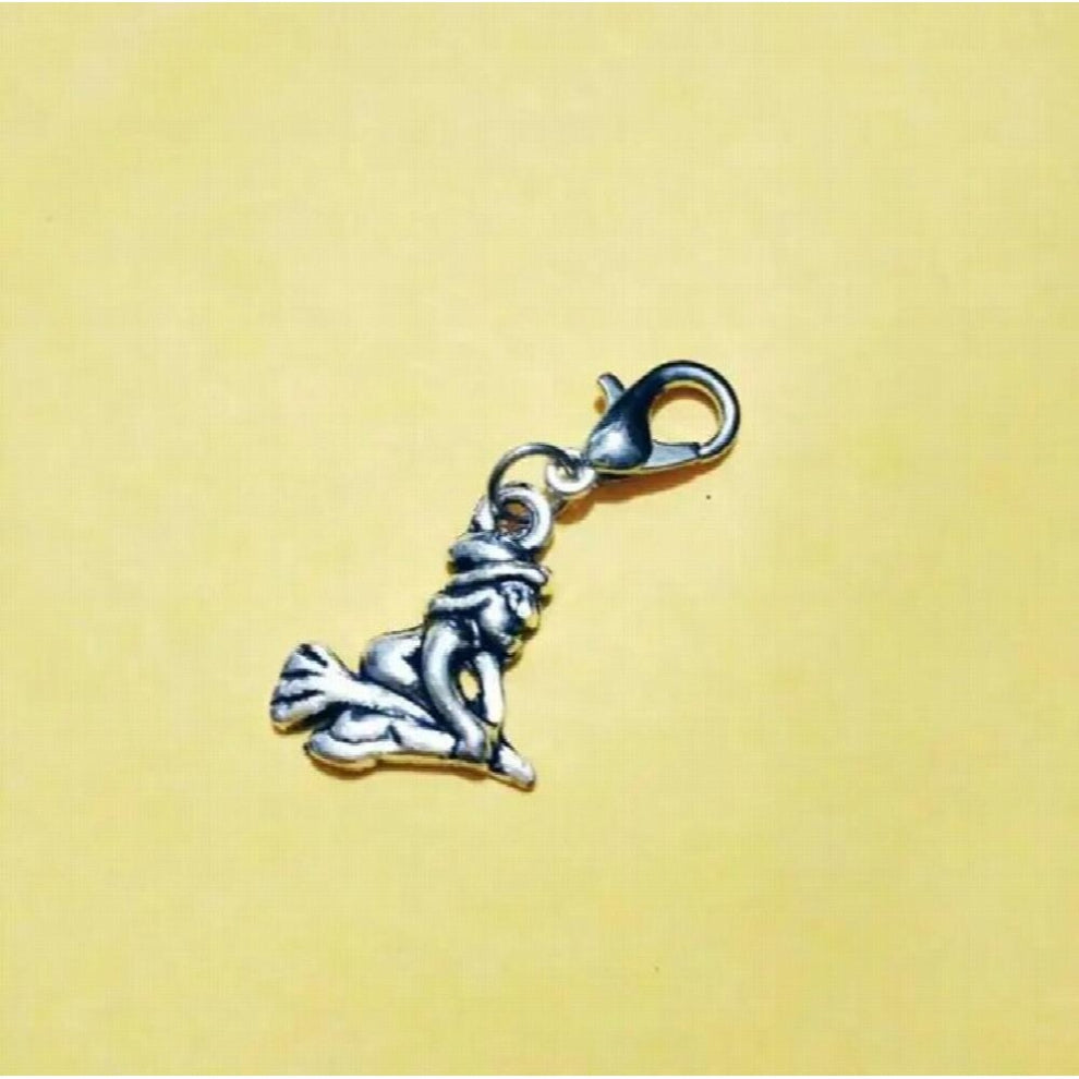 30pcs Halloween Witch - Woman Charm Dangle Bead Charm With Lobster Clasp Fit Pendant Necklace Bracelet DIY Jewelry Making