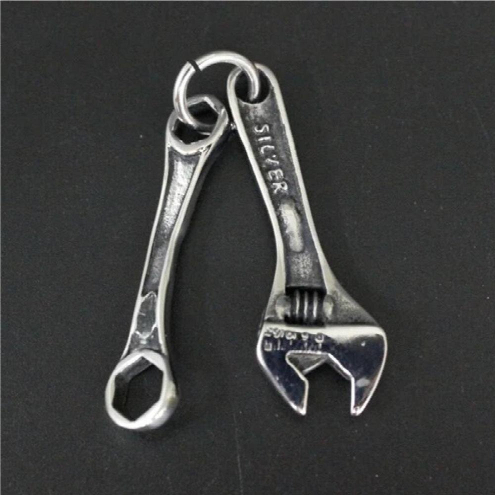 Newest Motor Biker Spanner Pendant Mens 316L Stainless Steel Jewelry Biker Pendant
