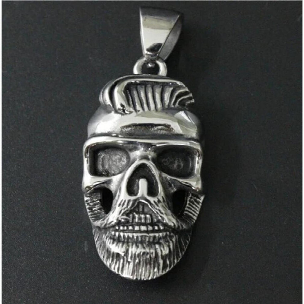 Newest Mens Biker Man Skull Pendant 316L Stainless Steel Mens Gift Lastest Biker Pendant