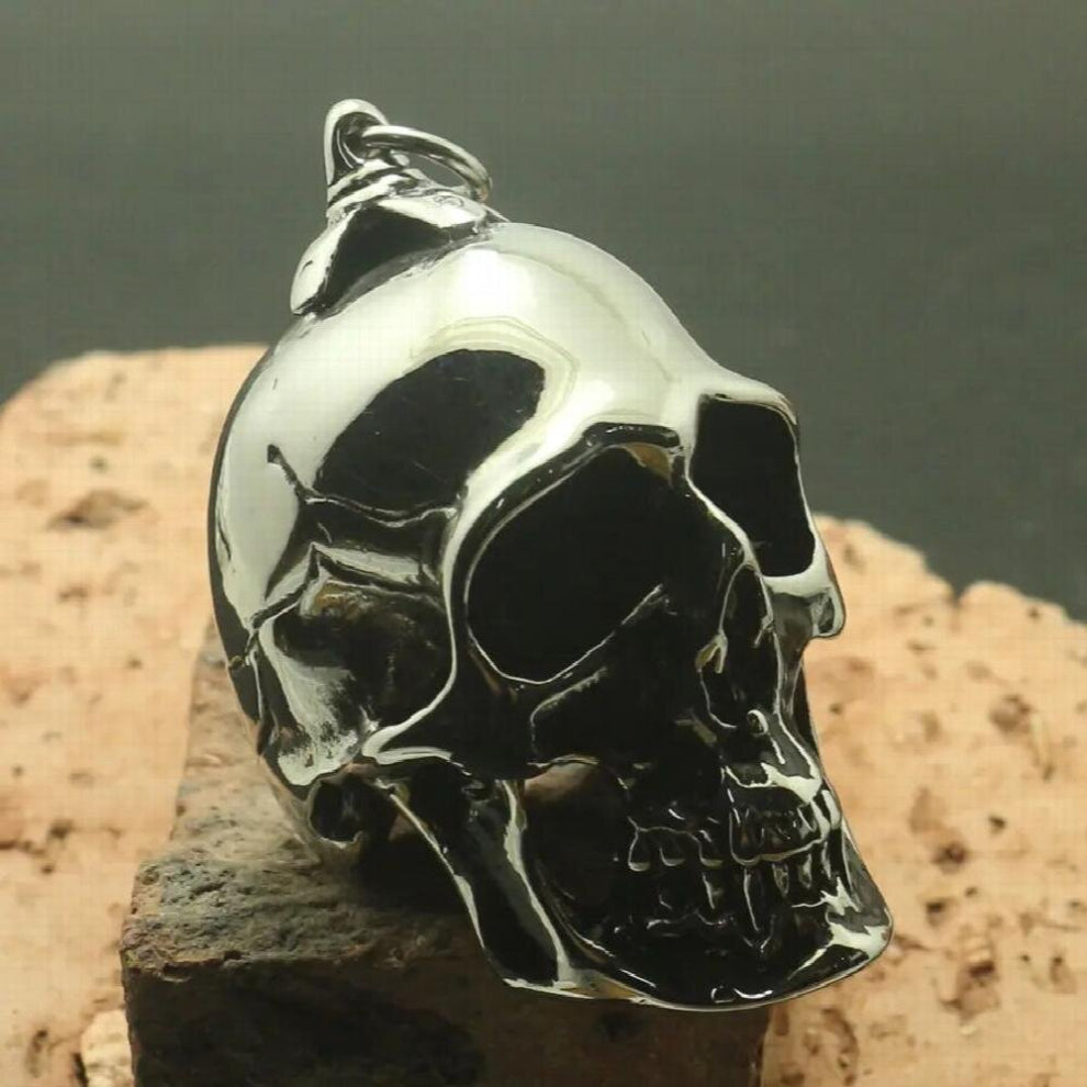 Huge Heavy Men Boy 316L Stainlesss Steel Biker Polishing Big Skeleton Pendant Newest