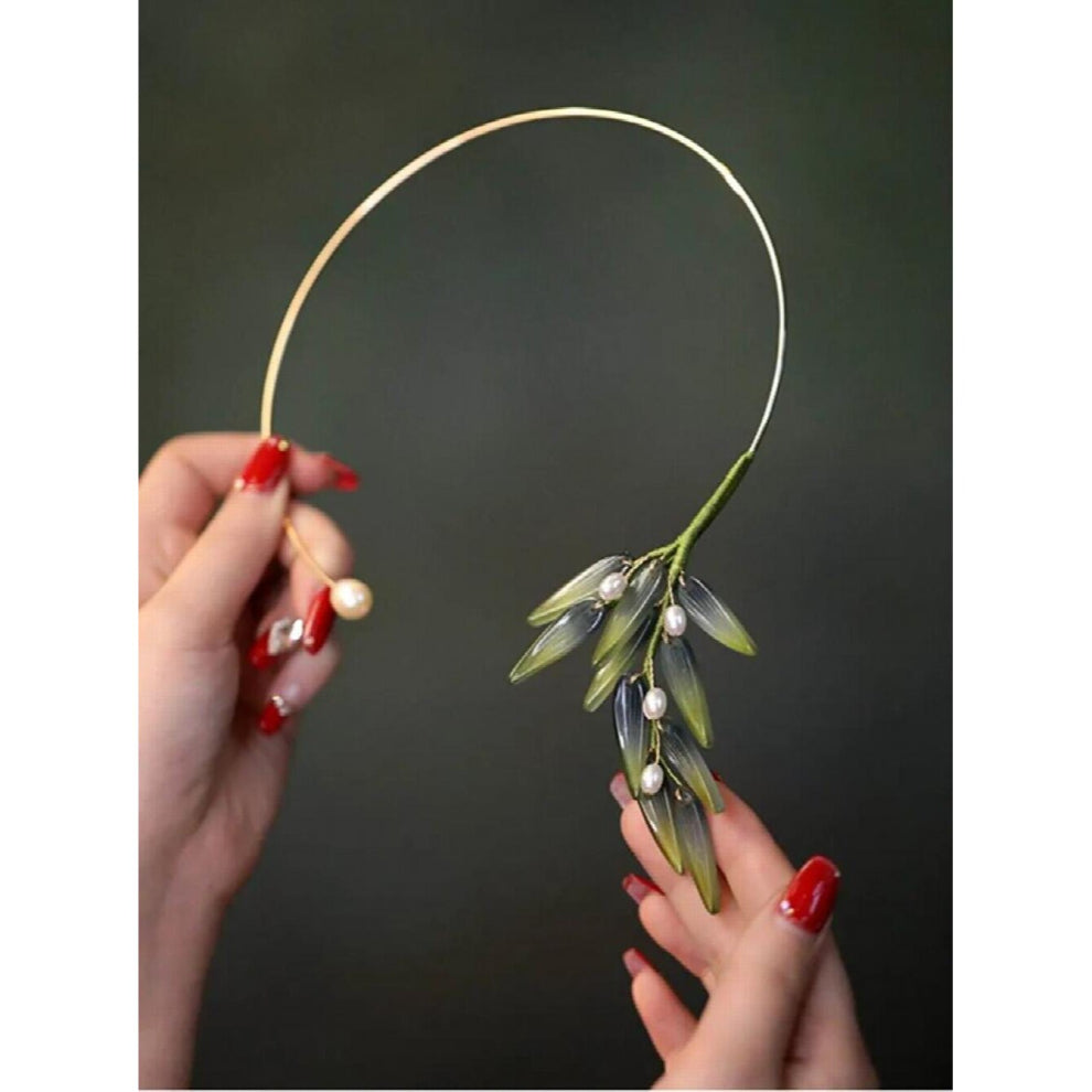 Bamboo Leaf Tassel Collar Chokers Necklace For Women Jewelry