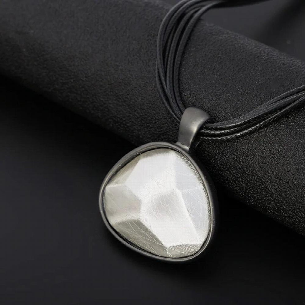 Vintage Geometric Pendants Goth Chokers Collar Necklace Decorative Jewelry for Women Suspension Accessories