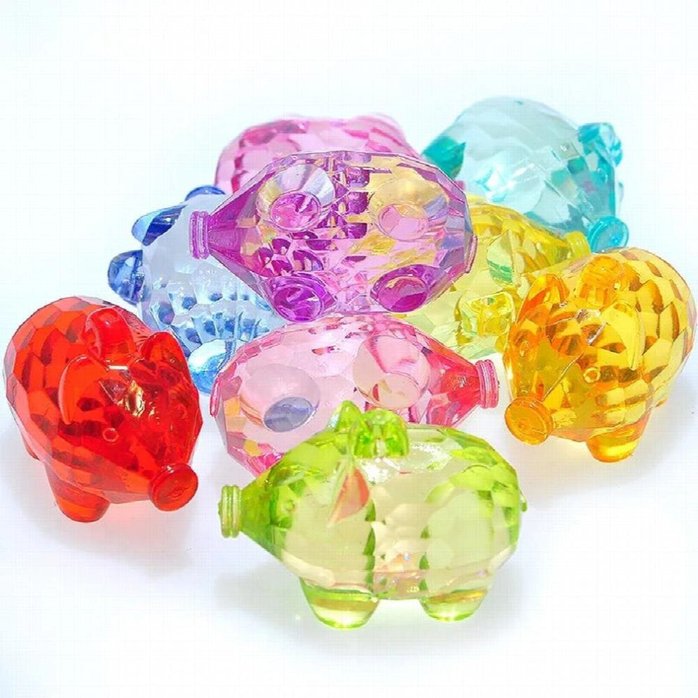 Chunky Bubblegum Necklace Pendants Colorful Acrylic Animal Piggy Shape Jewelry Charms 38*22*26MM 48pcs