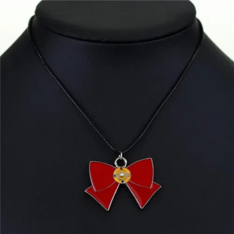 Childhood Anime Star Moon Necklace Jewelry Crystal Heart Scepter Necklaces&Pendants for Women Girl Link Chain Choker Gift