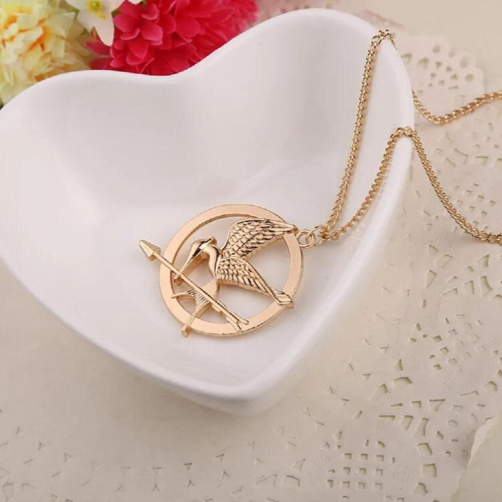 Movie Jewelry The Hunger Games Bird Necklace Women Men Necklace 3 Colors