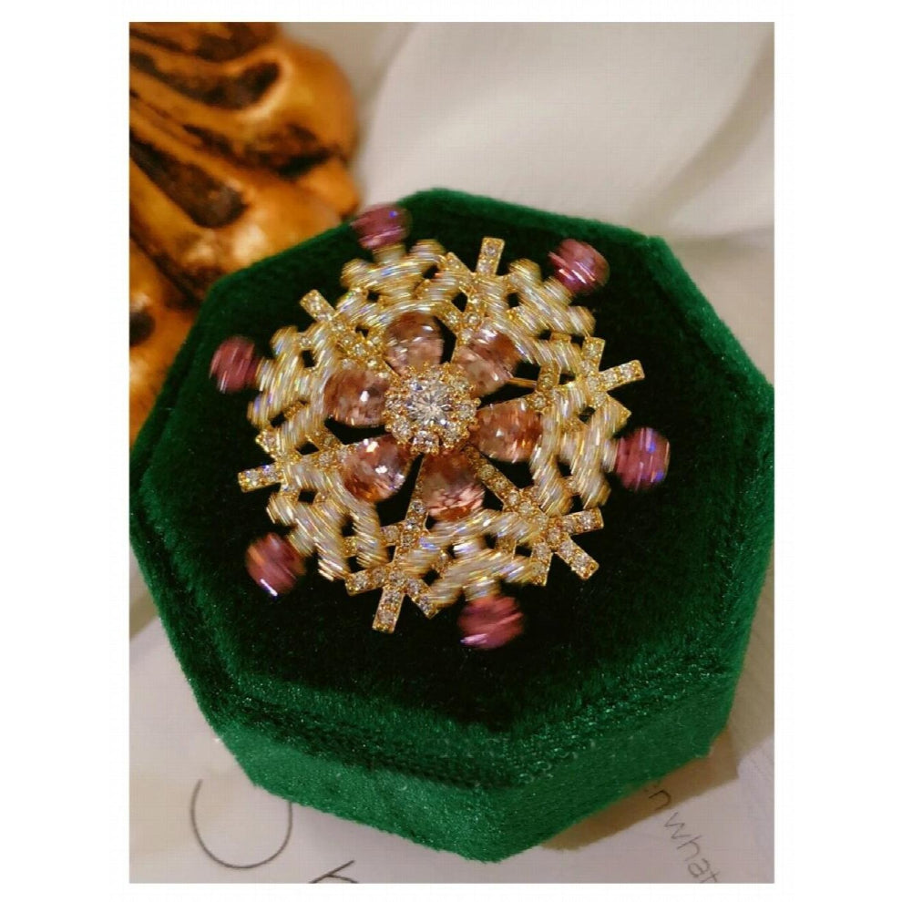 Brooches For Women Temperament Jewelry Cardigan Shawl Coat Pin Brooch Bridal Accessories Snow Brooches for Scarf