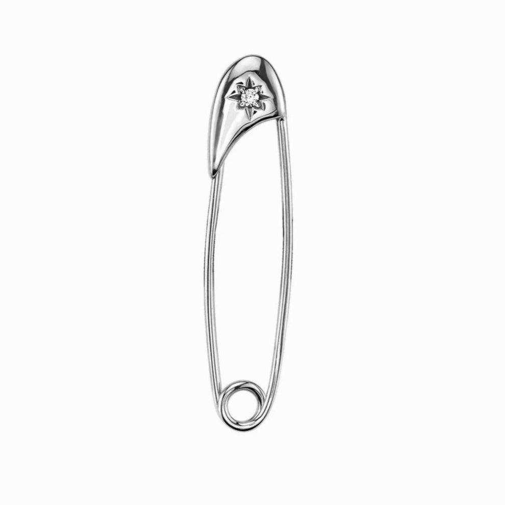 925 Sterling Silver Hoops Thread Pin Long Earring Rock Punk Pendiente Piercing Slim Zircon Jewelry Gift