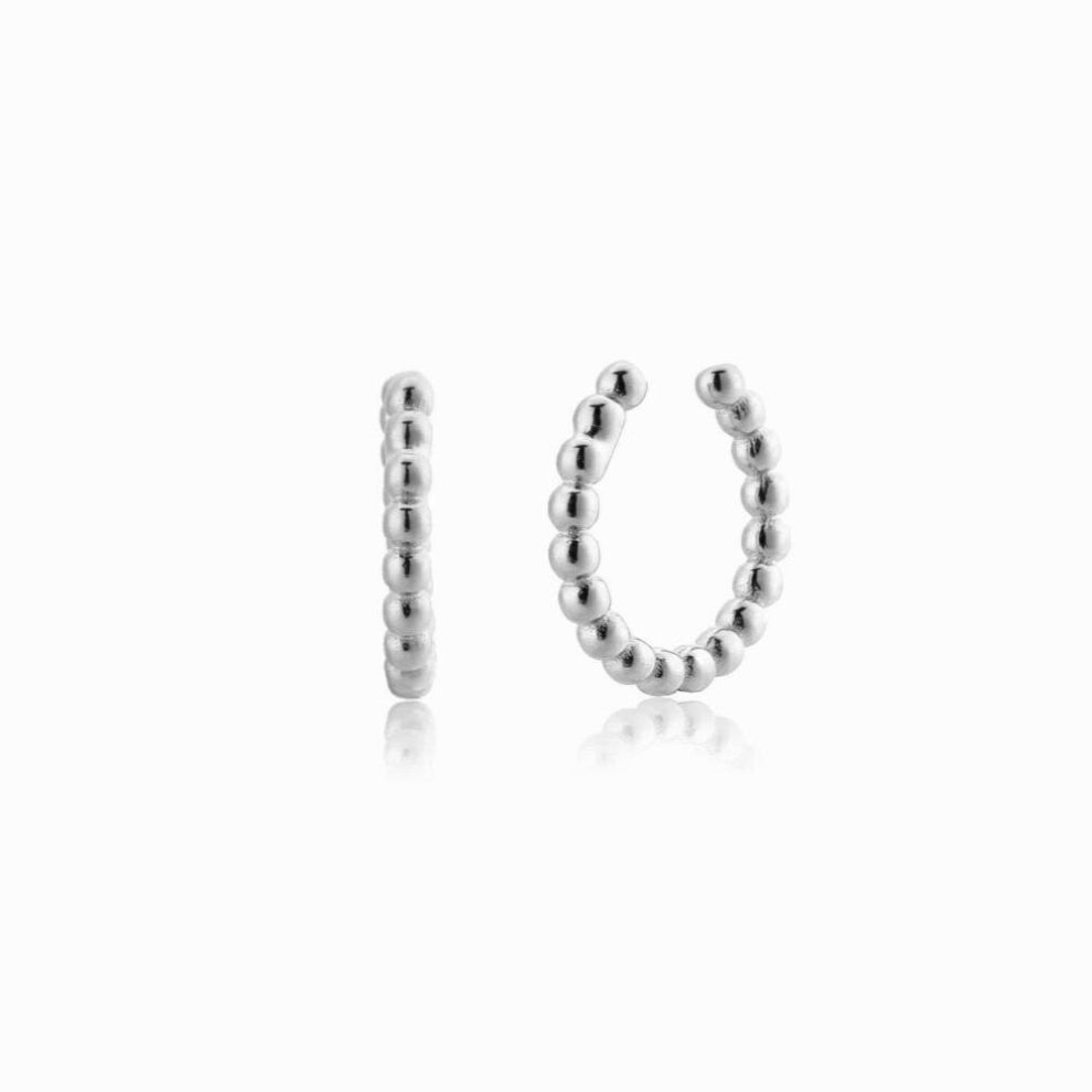 925 Sterling Silver Beads Earcuff Cuffs Earring Piercing Non Piercing Clips Slim Wedding Rock Punk Jewelry