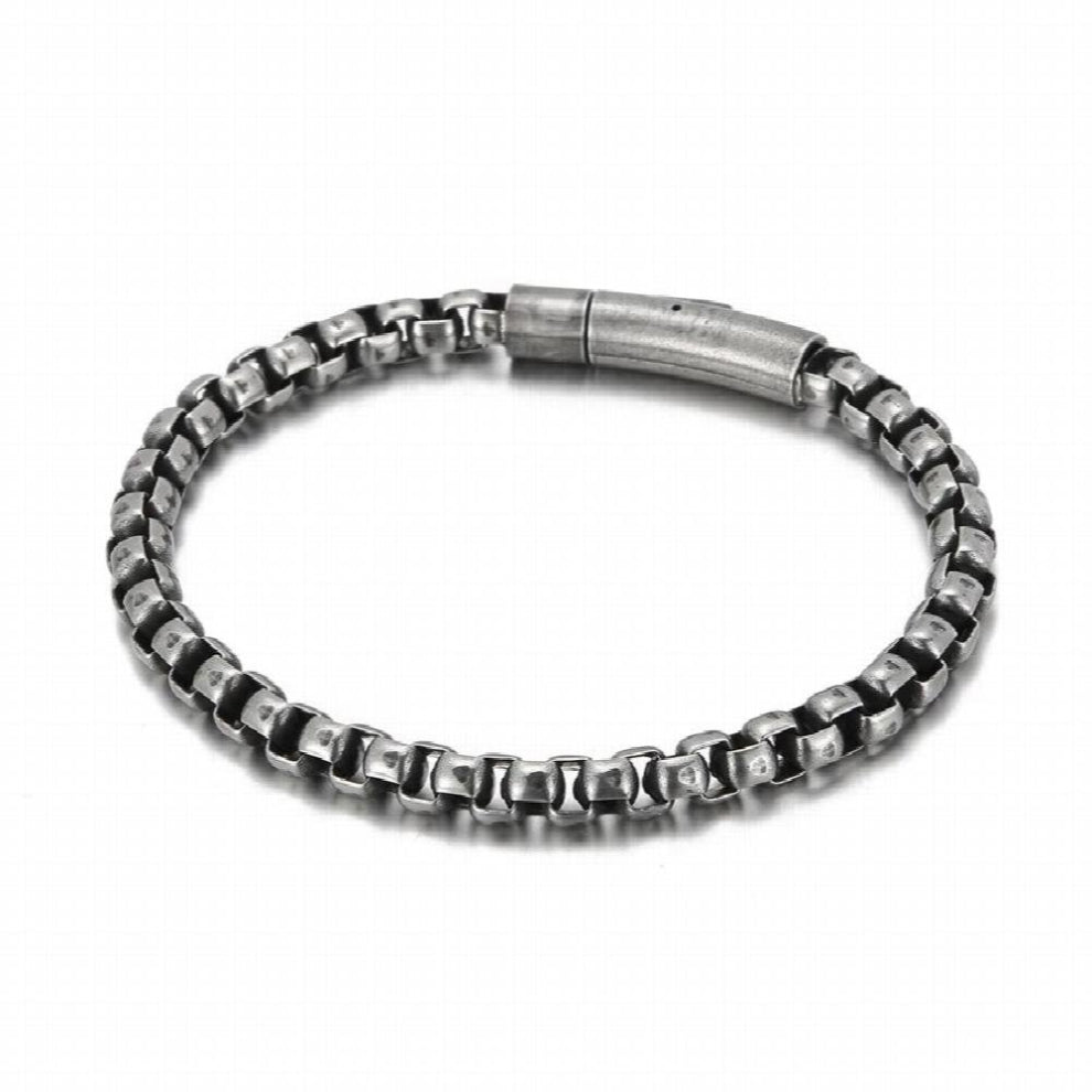 6mm Link Chain Bracelet For Men Stainless Steel Luxry Man Accessories Charm Punk Rock Style Biker Jewelry Gift