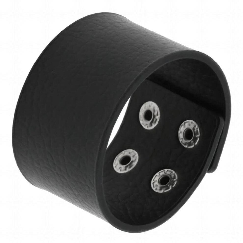 Wide Cuff Wrap Gothic Steampunk Wristband Punk Rock Biker Strap Leather Bracelet For Men Women Jewelry