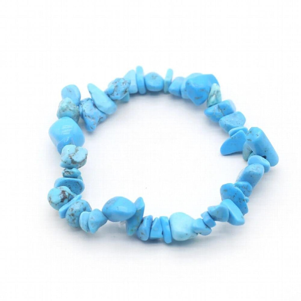 Irregular Chips Natural Stone Bracelet Amethyst Beads Crystal Quartz Gravel Reiki Bracelets Lapis Lazuli Bangles for Women Girls