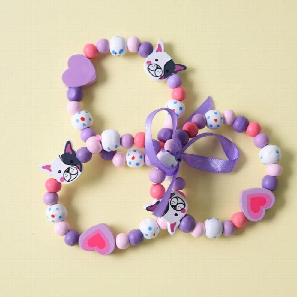 3pcs-lot Animal Wooden Acrylic Beads Childrens Beaded Bracelet For Child Jewelry Birthday Party Decoration Toys