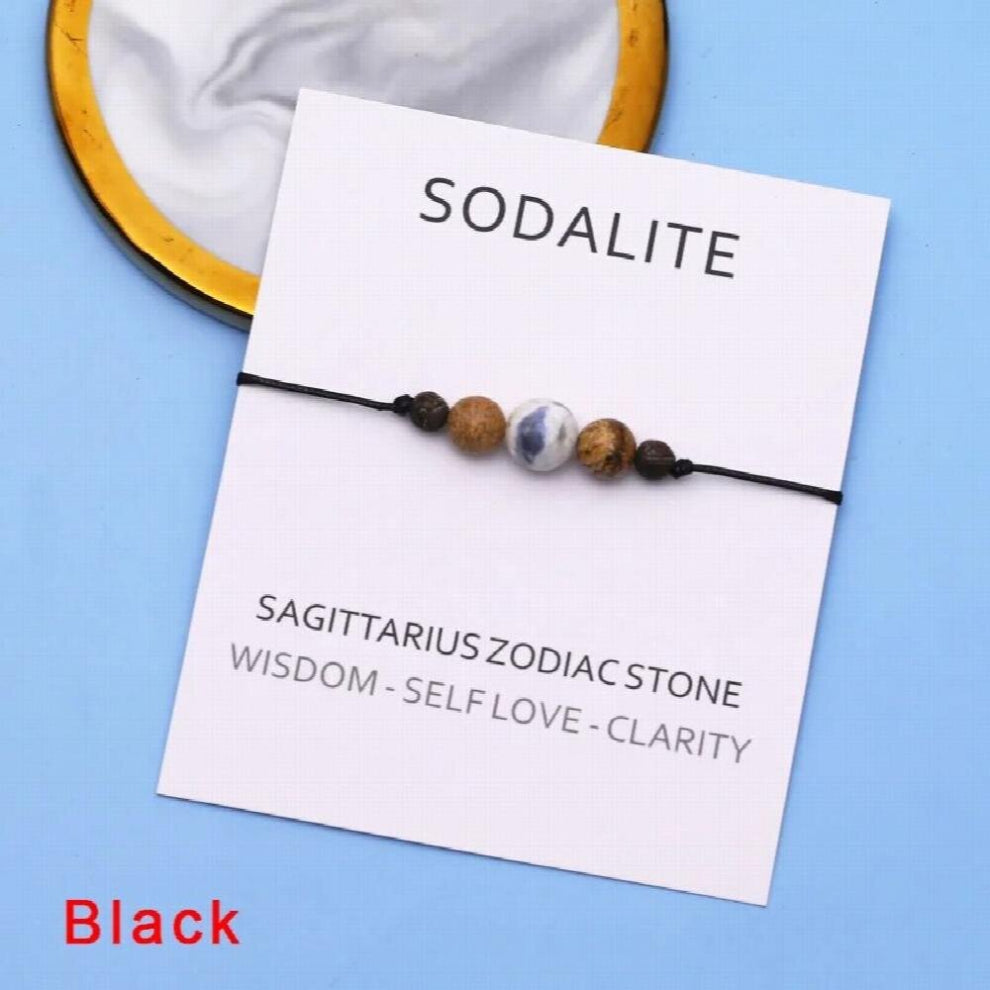 Sodalite Wish Bracelet Sodalite Stone Healing Crystal Bracelet Healing Round Bracelet for Women Men Friendship Bracelet