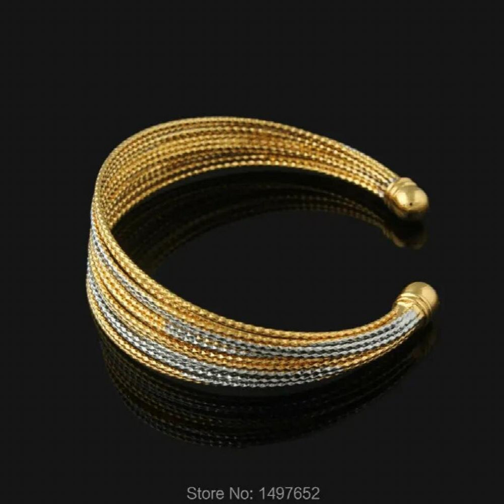 Arrival Ethiopian Bangles18K Gold-Silver Plated Bangles-Bracelets Jewelry Women Men African--Kenya--Middle East Style
