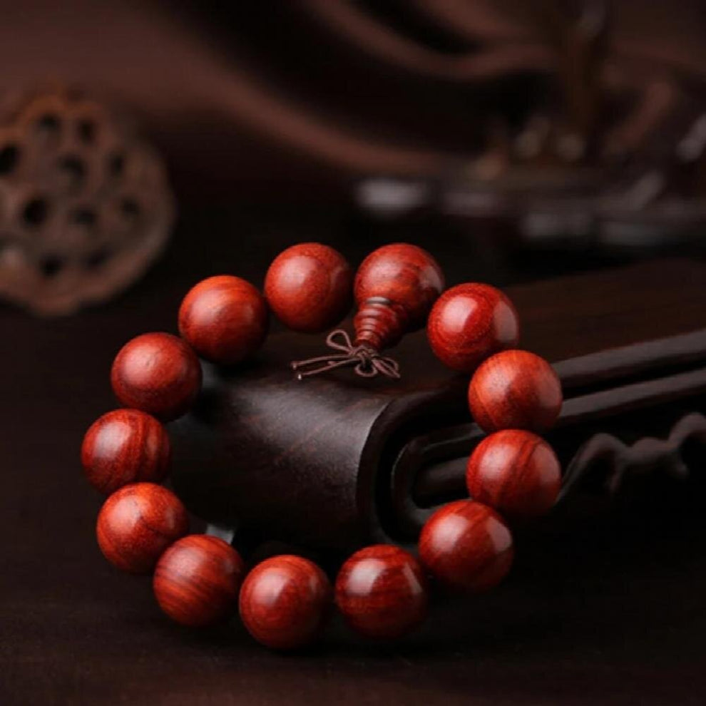 Technology of density old material Bracelet lobular red sandalwood grain Zambia Blood sandalwood beads