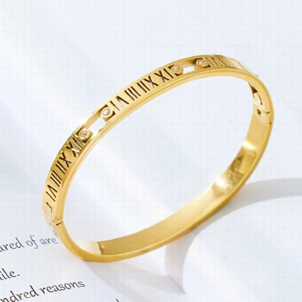 Zlxgirl Bramd 316L Stainless Steel Bangle for Women Couple Jewelry African Dubai Silver Women Size Bangle&bracelet