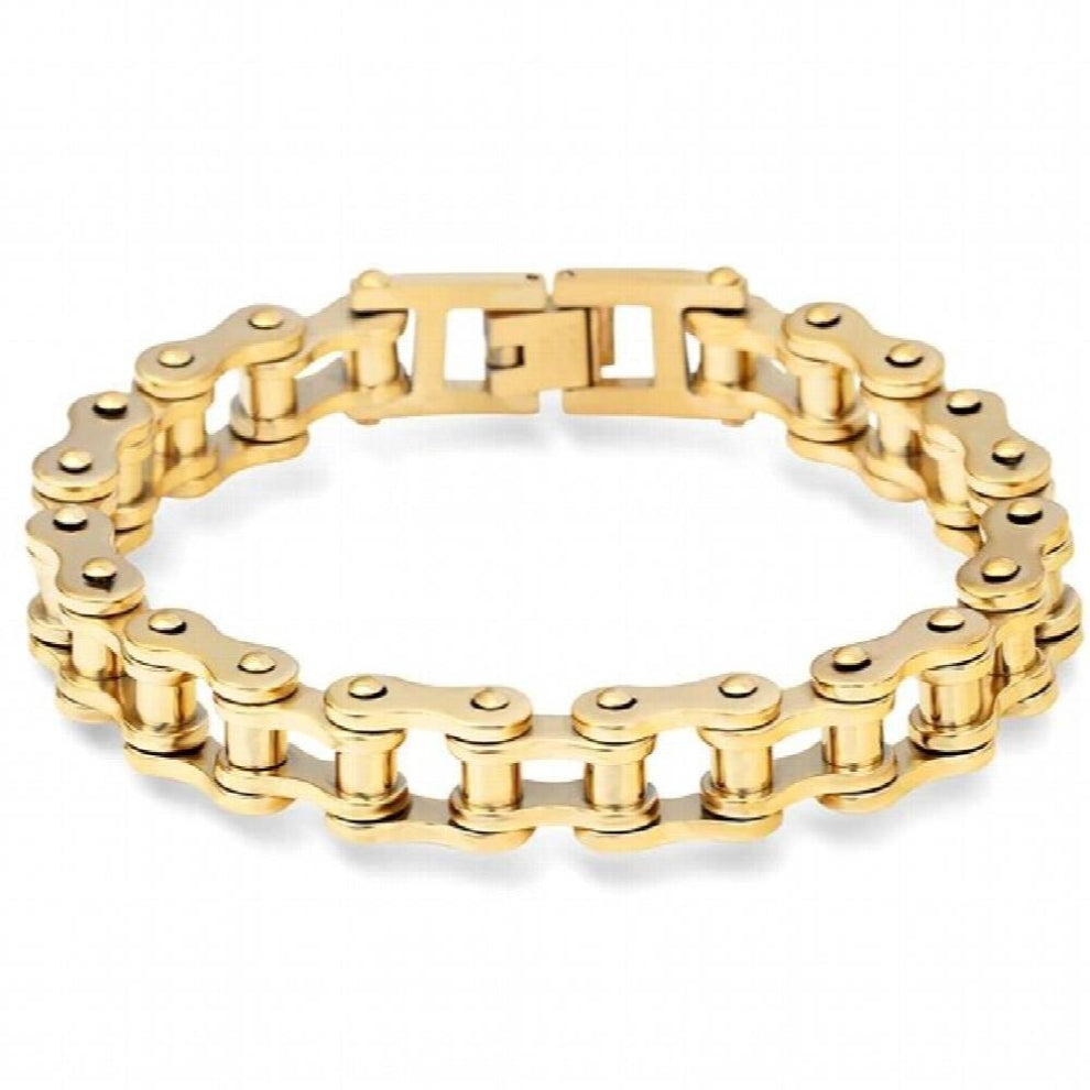 Top Stainless Steel Biker Bracelet Mens Motorcycle Chain Punk Rock Male Bracelet Biker Bicycle Bracelets For Men