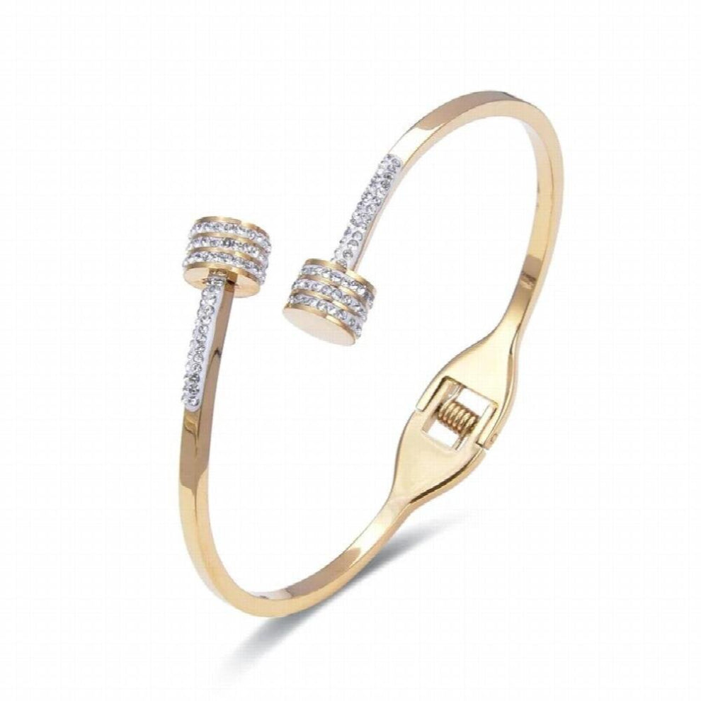 Stainless Steel Bracelet For Women Cuffs And Bracelets Accessories Zircon Charm For Couple