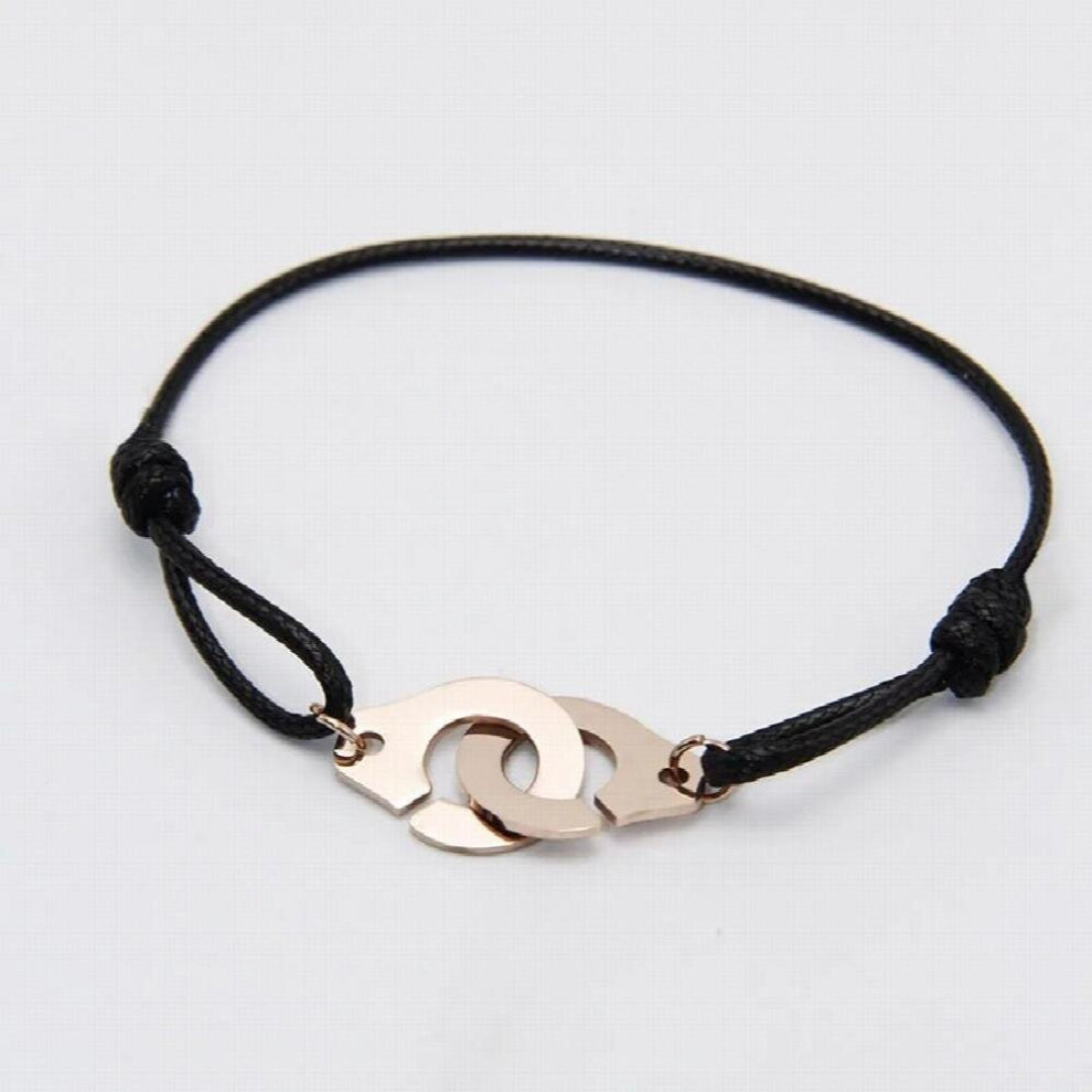 High Stainless Steel Handcuff Leather cord Bracelet For Women Men Adjusstable Accessories party jewelry