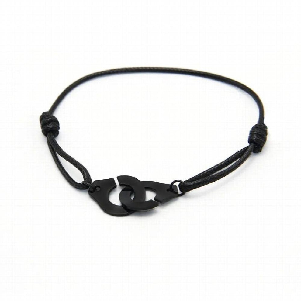 Bracelet Menotte Paris Jewelry Metal Handcuffs Handcuffs Womens Rope Metal Pendant Rope Bracelet