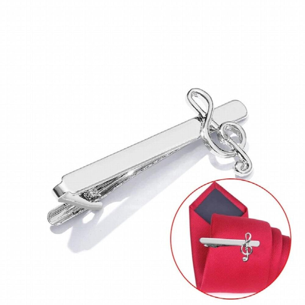 1pcs Music Note Tie Clips Cufflinks For Mens Jewelry French Shirt Musical Cufflink Business Wedding Button Gift