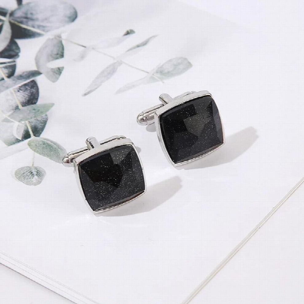 Mens Crystal Cufflinks Wedding Business Suit Shirt Cufflink High Sleeve Nails Button Male