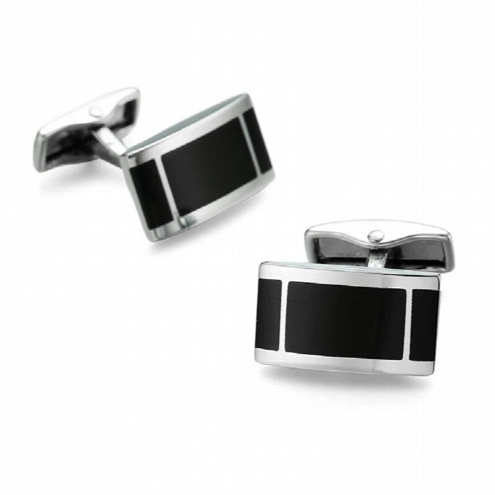 WN The rhodium plating square striped Cufflinks high-quality men French shirt Cufflinks and retail