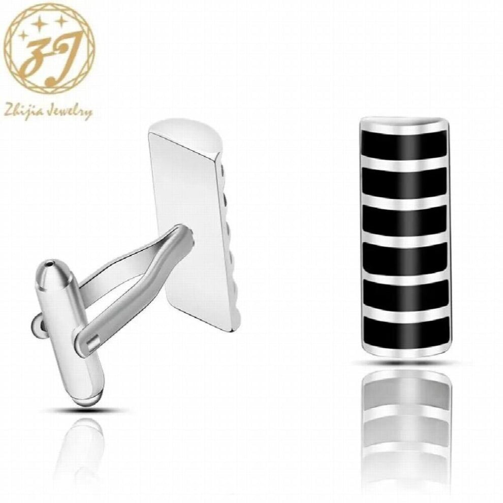 Zhijia creative geometric mens business cufflinks suit jewelry accessories casual gentleman male cufflinks