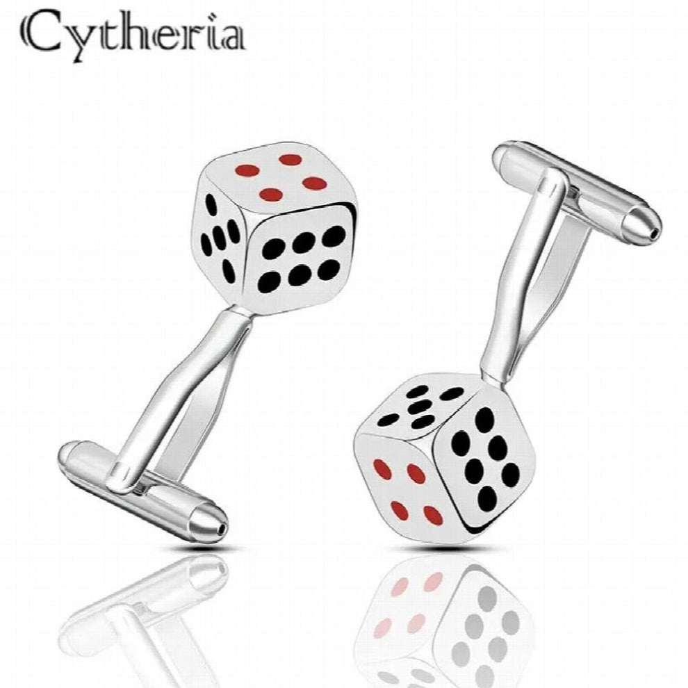 unique dice cufflinks for mens gentleman cufflinks party jewelry cufflinks