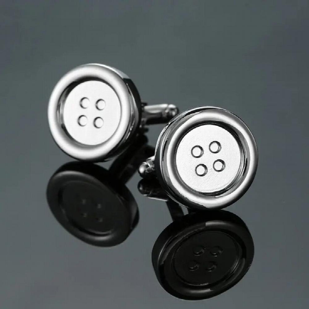 XK-968 Hot 18 Styles Silvery Stainless Steel Metal Cufflink CuffLink 1 Pair Biggest Promotion