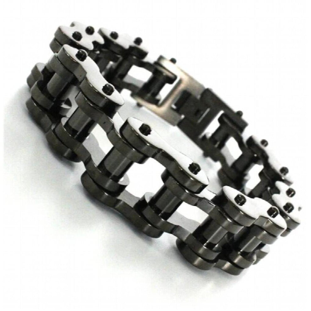 23.5cm *20mm Plated Motorcycles Bicycle Chain Bracelet 316L Stainless Steel Biker Bracelet
