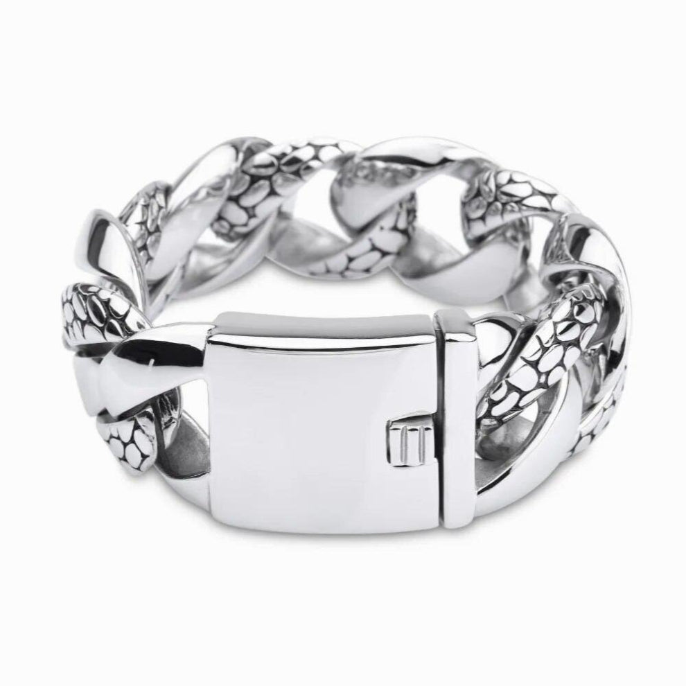 Heavy Snake Skin Bracelet Biker For Man 316 Stainless Steel Hot Polishing Bracelet Jewelry