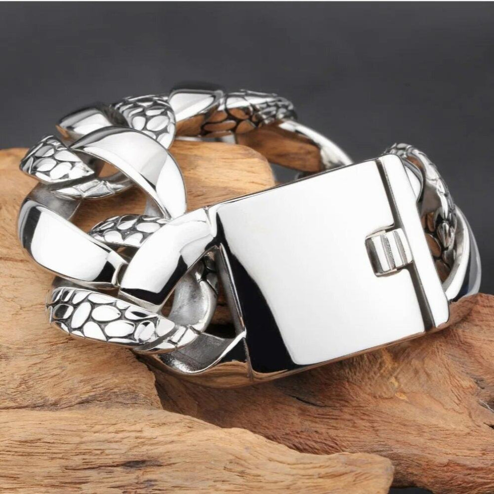 Heavy Snake Skin Bracelet Biker For Man 316 Stainless Steel Hot Polishing Bracelet Jewelry Accessories