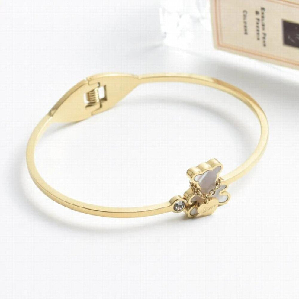 Little Bear Bracelets For Women Cuffs Bracelets On Hand Stainless Steel Jewelry Woman Accessories Jewelry