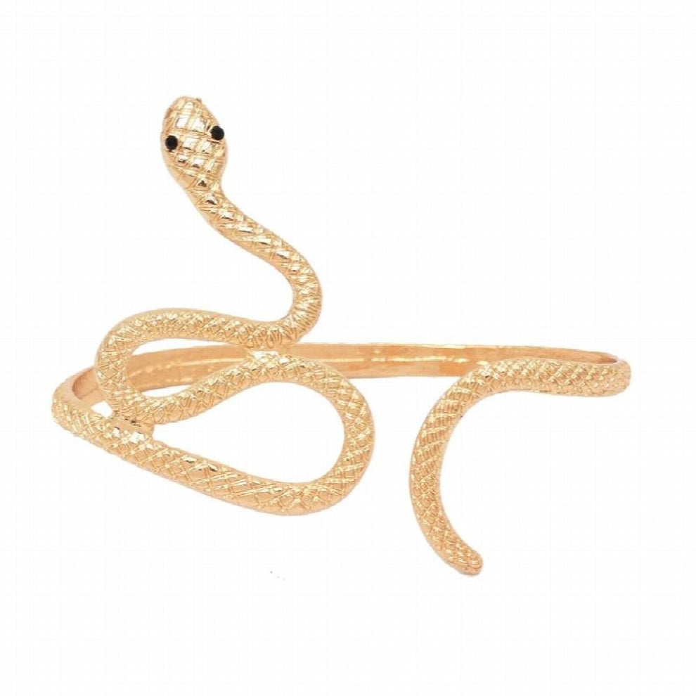 Snake Open Women Bracelets Alloy Vintage Punk Ethnic Bohemian Bracelets Party Jewelry Glossy Metal Bracelets Femme