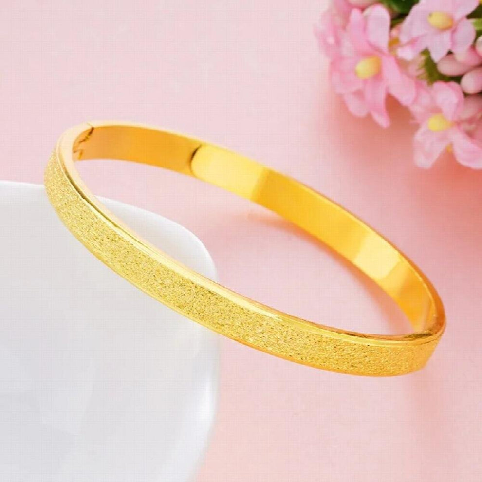 Filled Frosted Bangles&Bracelets For Women,Drop Shopping women Party Jewelry accessories Pure Cuff Bangle