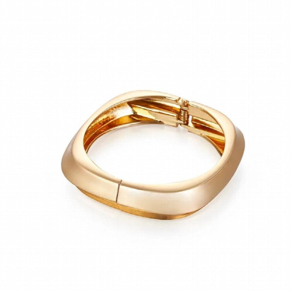 Glossy Geometric Wristband Jewelry Bangle for Women Girls Party