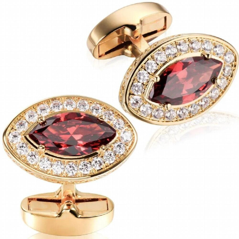 Products Oval High Mens Shirts Cufflinks Crystal Cuff Button Hot Wedding Gift Button With Box